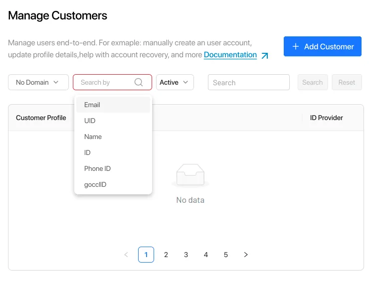 Powerful User Search Capabilities