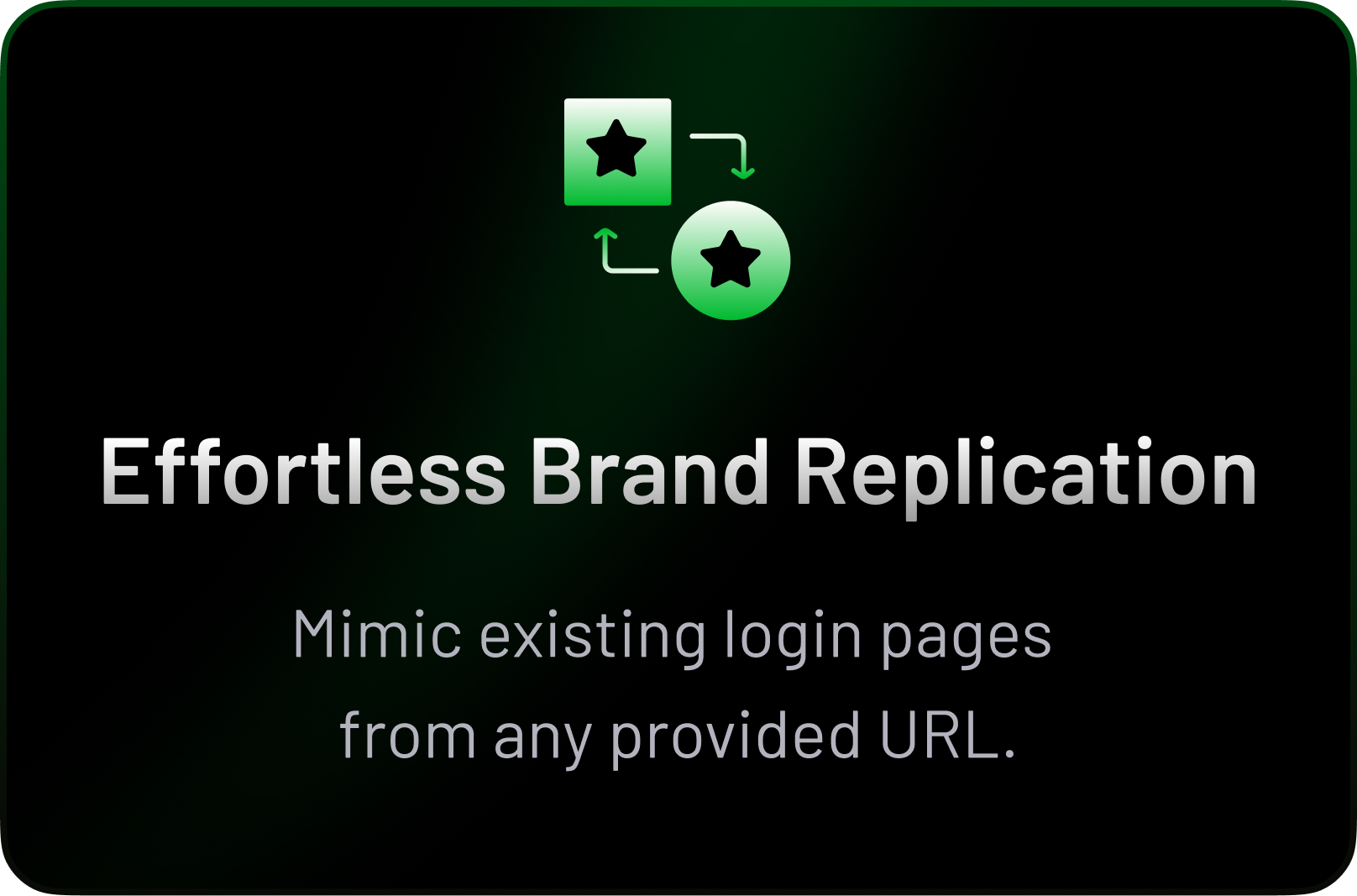 Effortless Brand Replication Card