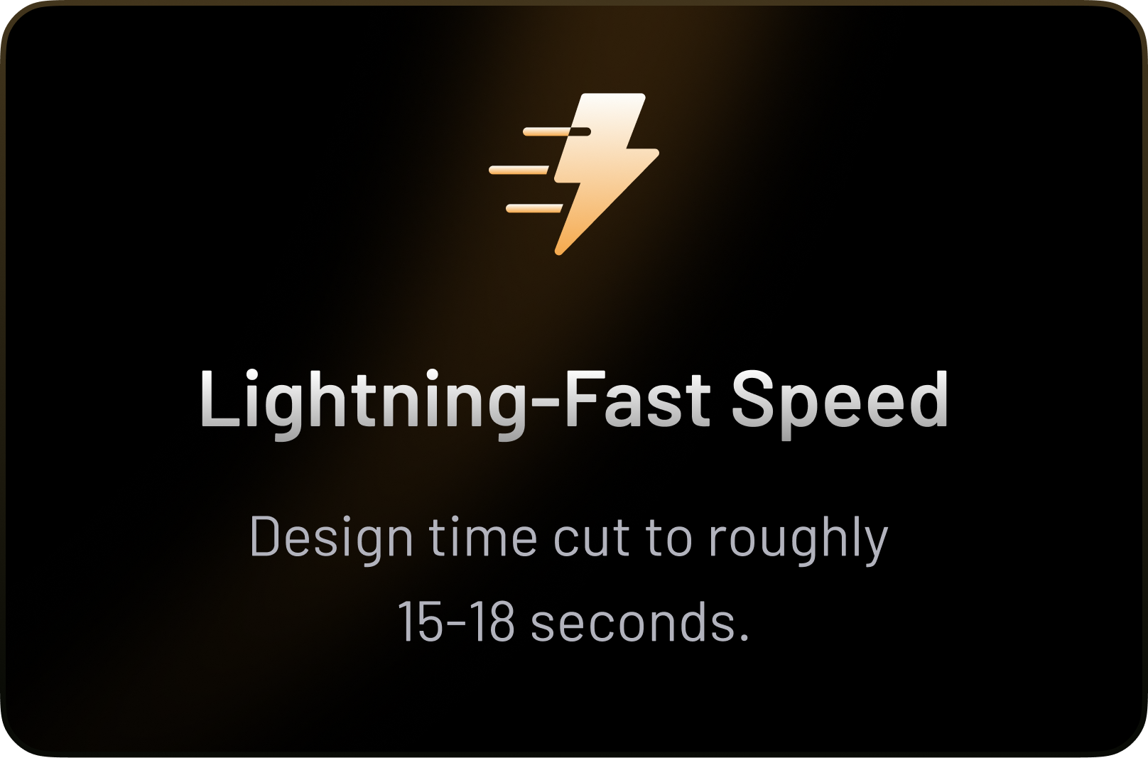 Lightning-Fast Speed Card