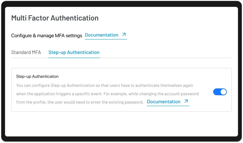 Step-Up Authentication