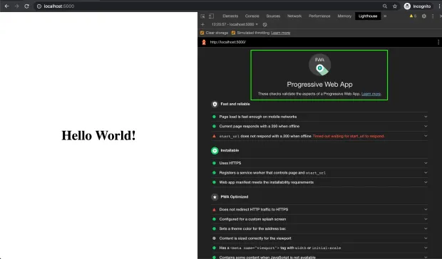 Full PWA Supported