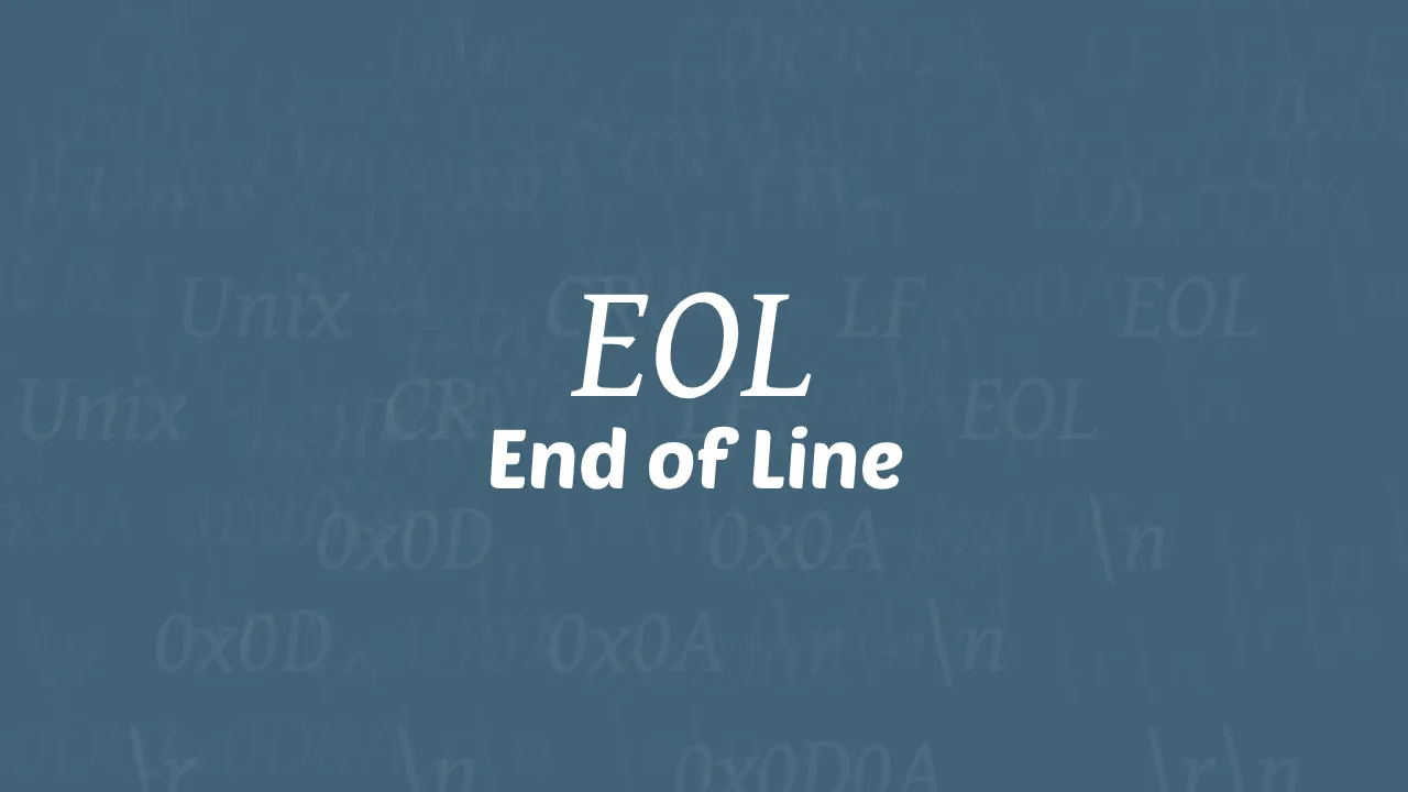 eol-end-of-line-or-newline-characters