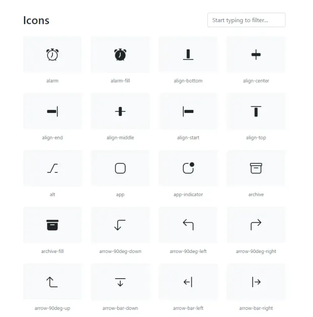 Bootstrap 5 Icons