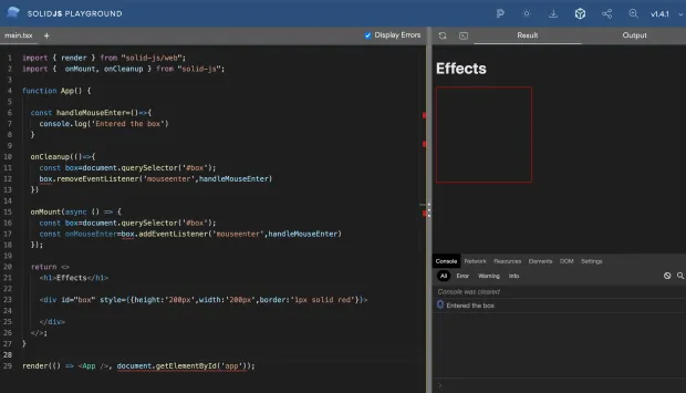 OnCleanup Example