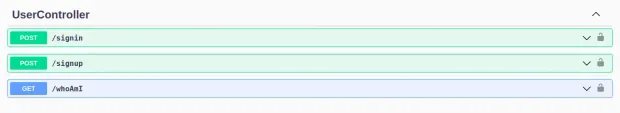 User Controller Endpoints