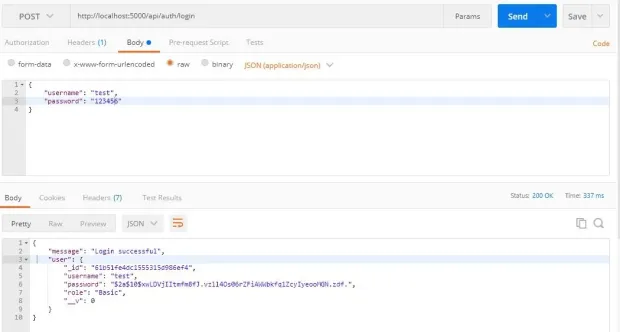 Hashed Login Route
