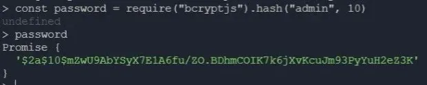 Node bcrypt