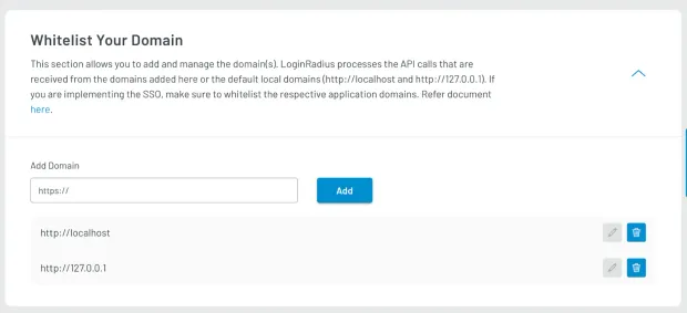 Domain Whitelisting