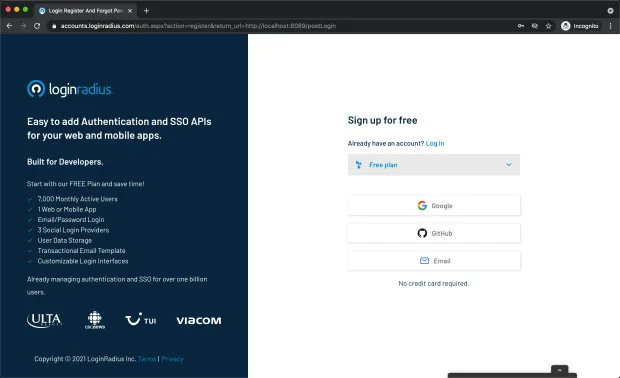Register Page