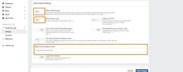 Facebook Login