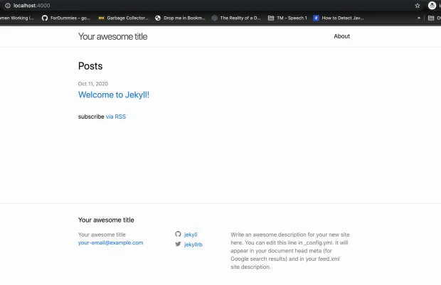 A new jekyll blog