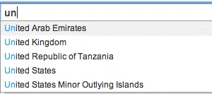 Use Auto-fill Fields instead of Drop Down Lists