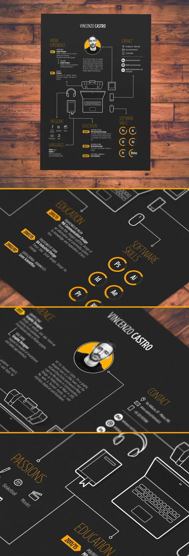 Virtual resume example 1