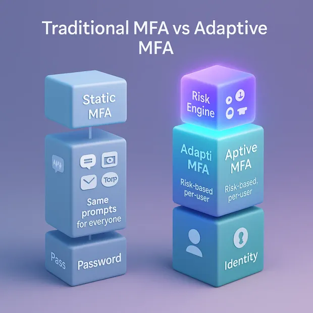 Traditional MFA vs Adaptive MFA