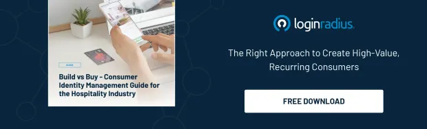 Loginradius downloadable resource named- build vs buy- consumer identity management guide for the hospitality industry