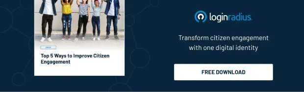 loginradius downloadable resource named Top 5 ways To Improve Citizen Engagement