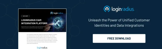 loginradius downloadable resource named LoginRadius CIAM Integration Platform