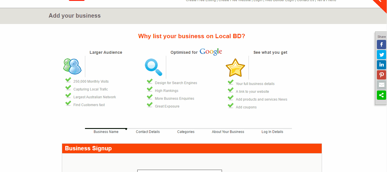 Submitting your business on Localbd