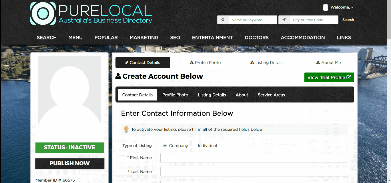 Submitting your business on PureLocal