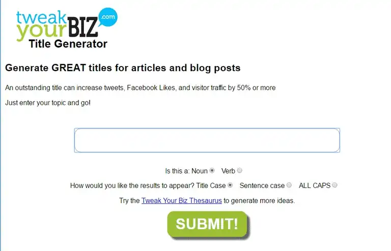 tweakyourbiz