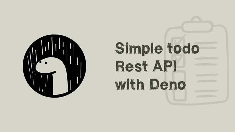Create REST API using deno 
