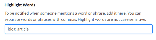 How to highlights words in Slack
