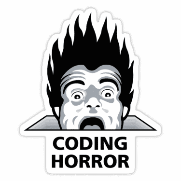 Coding horror