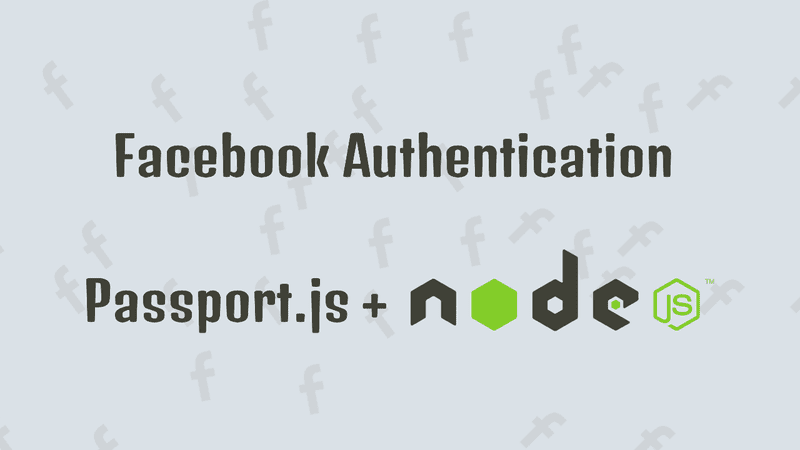 Facebook authentication using NodeJS and PassportJS