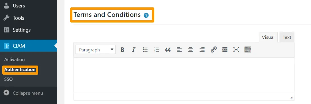 Authentication Settings ‹termsnew