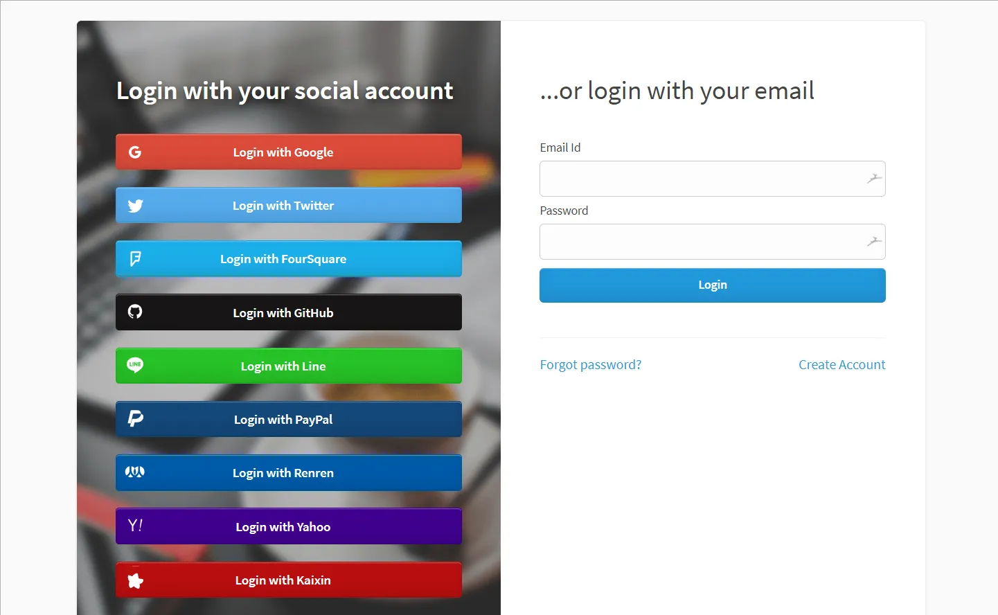 Login Page
