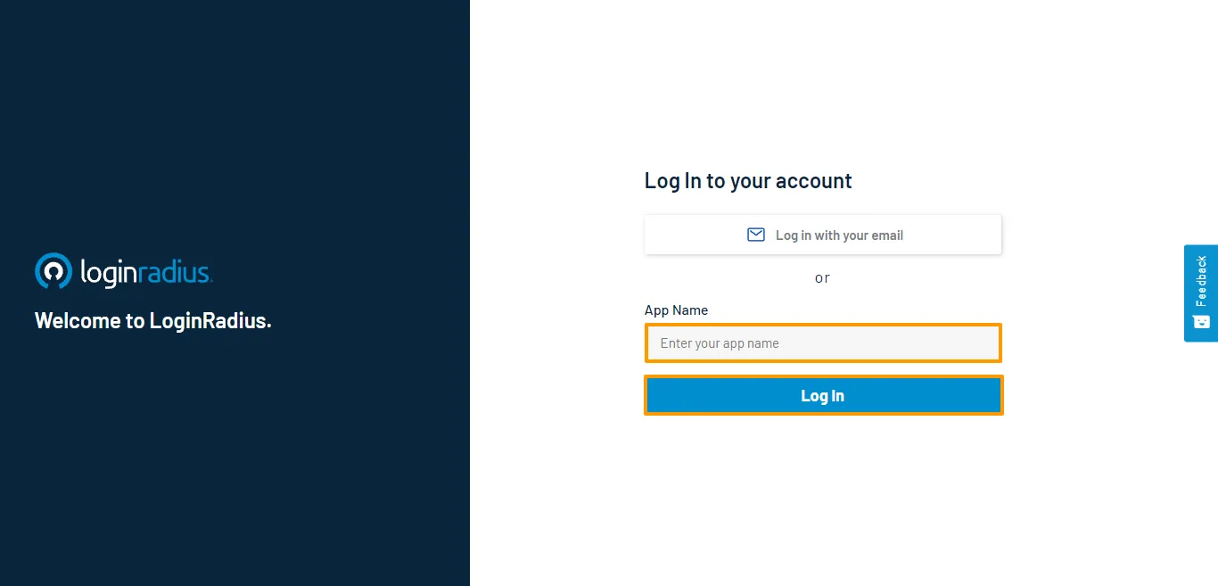 Step 2   App Name &amp; Login