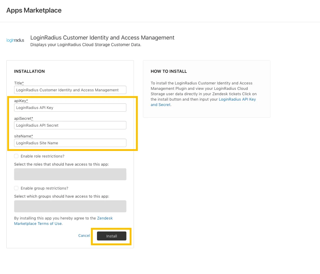 ZendeskAppConfig