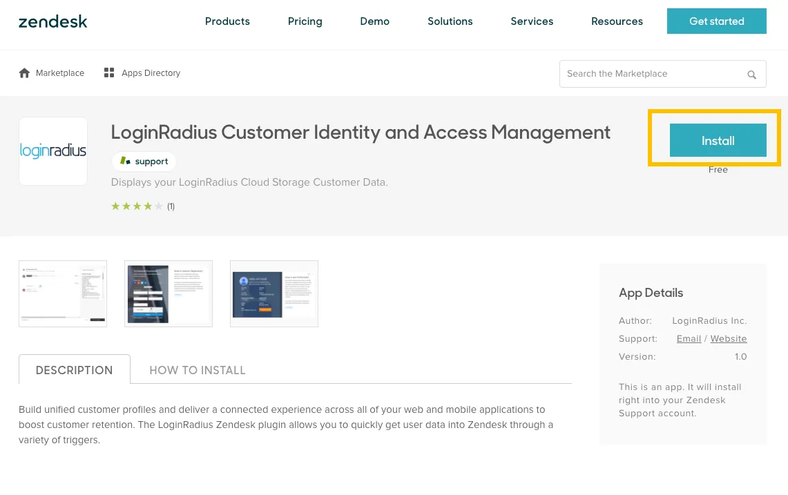 Zendesk Hit Install