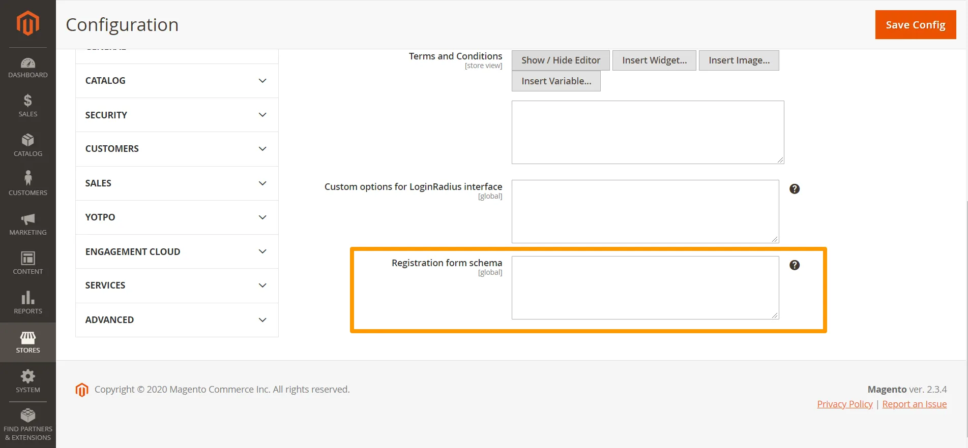 Registrationschema