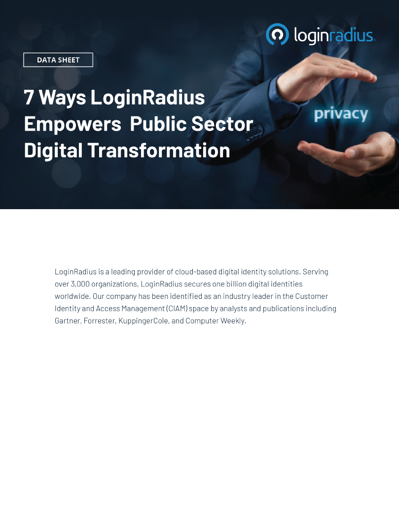 7 Ways LoginRadius Empowers Public Sector